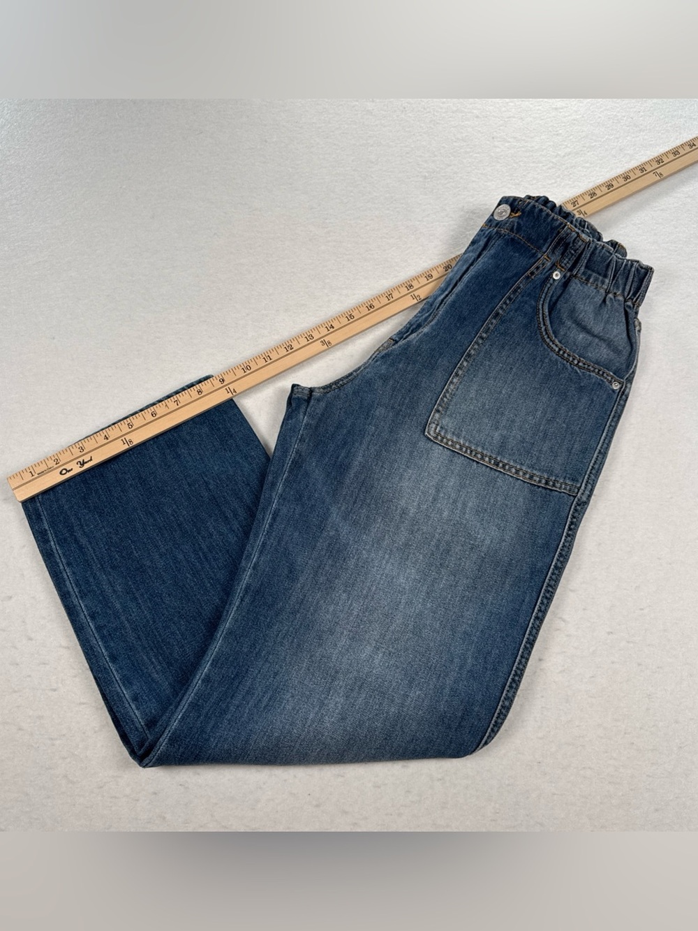 HUDSON Jeans Remi High Rise Straight Leg Ankle Womens Sz 31 Elastic Waist - Picture 10 of 10